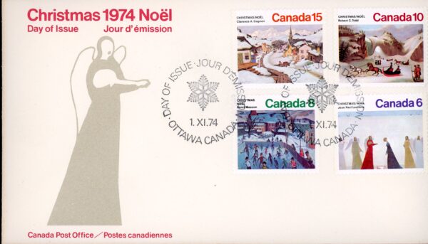 Canada OFDC #650 - 653 (1974) 6¢, 8¢, 10¢, 15¢