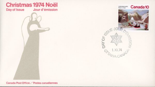Canada OFDC #652 - The Ice Cone, Montmorency Falls- Robert C Todd  (1974) 10¢