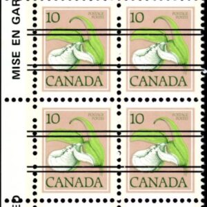 Canada Stamp #711xx - Lady's Slipper (1977) 10¢ Precancelled, NF/NF
