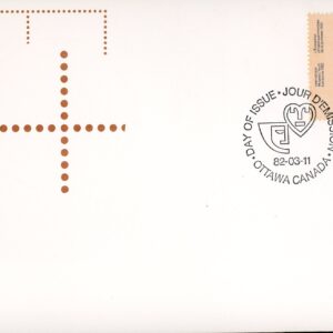 Canada Stamp FDC#909 - Three-Penny Beaver (No. 1) (1982) 30¢