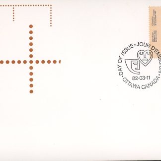 Canada Stamp FDC#909 - Three-Penny Beaver (No. 1) (1982) 30¢