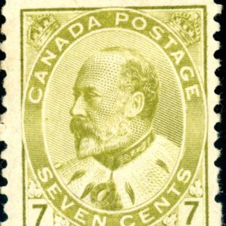 Canada Stamp #92 - Edward VII (1903) 7¢ FINE, with hinge mark