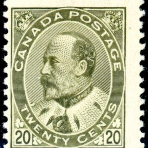 Canada Stamp #94 - Edward VII (1904) 20¢ F-MH