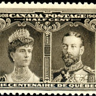 Canada Stamp #96i - Prince & Princess of Wales (1908) ½¢ Major re-entry (pos. 44) VF-MNH