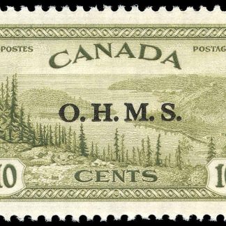 Canada Stamp - O - Official #O6 - Great Bear Lake, NWT (1949) 10¢ O.H.M.S. (MH)
