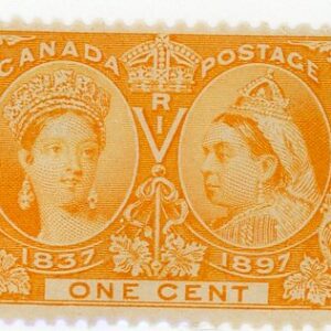 Canada Stamp #51 - Queen Victoria Jubilee (1897) 1¢ (GRADE F-MNH)