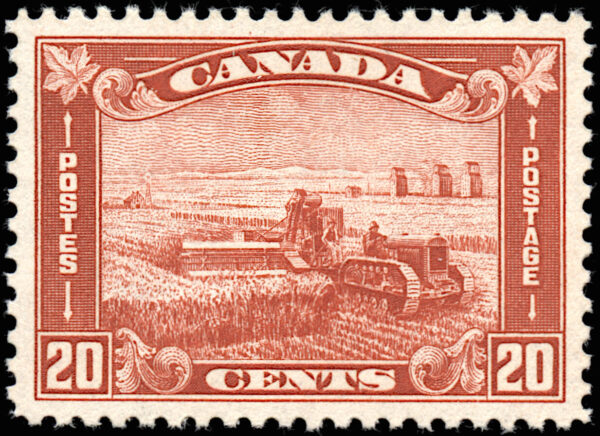 Canada Stamp #175 - Harvesting Wheat (1930) 20¢