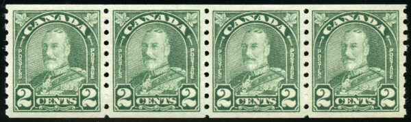 Canada Stamp #180 STRIP - King George V (1931) Strip of 4 F-MNH