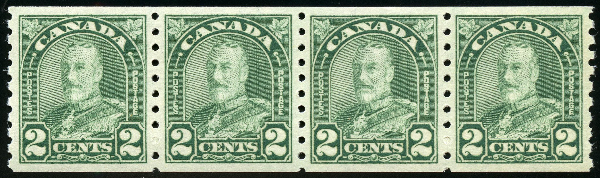 Canada Stamp #180 STRIP - King George V (1931) Strip of 4 F-MNH