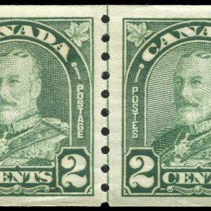 Canada Stamp #180i - King George V (1931) 2 x 2¢ Line Pair