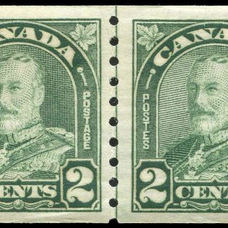 Canada Stamp #180i - King George V (1931) 2 x 2¢ Line Pair