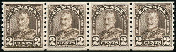 Canada Stamp #182strip (F-MNH) - King George V (1931) 4 x 2¢ Strip of 4