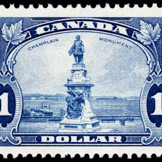 Canada Stamp #227 - Champlain Statue (1935) $1 (GRADE VF-MLH)