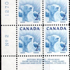 Canada Stamp PB#322 - Polar Bear (1953) 2¢