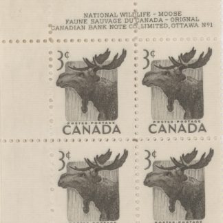 Canada Stamp PB#323 - Moose (1953) 3¢ (UL)