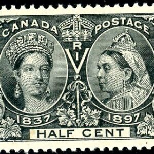 Canada Stamp #50 - Queen Victoria Jubilee (1897) ½¢ (VF-MNH) ACTUAL PIC