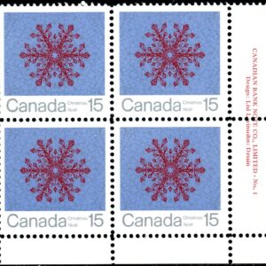 Canada Stamp PB#557 - Snowflake (1971) 15¢