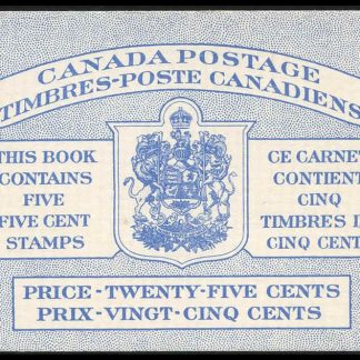 Canada Stamp Booklet - #BK49A (1954) 5 x 5¢