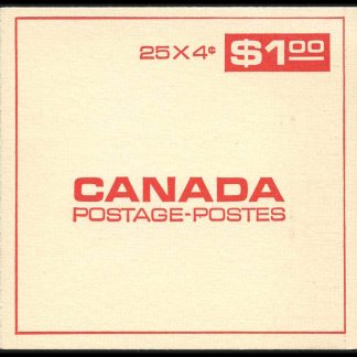 Canada Stamp Booklet - #BK57 (1968) 25 x 4¢ DEX