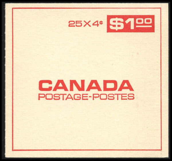 Canada Stamp Booklet - #BK57 (1968) 25 x 4¢ DEX