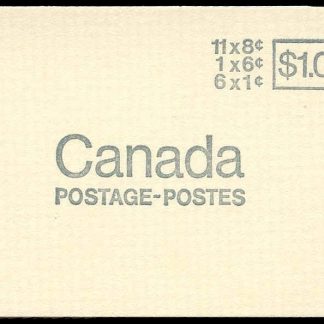 Canada Stamp Booklet - #BK70A (1971) 6 x 1¢ + 6¢ + 11 x 8¢