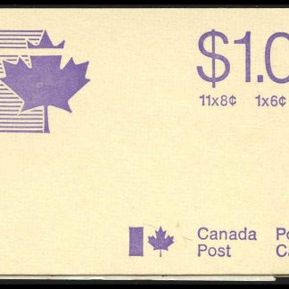 Canada Stamp Booklet - #BK75 (1975) 6 x 1¢ + 6¢ + 11 x 8¢