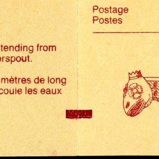 Canada Stamp Booklet - #BK100 (1989) 3 x 2¢ + 6¢ + 38¢ W/COUNTING MARK