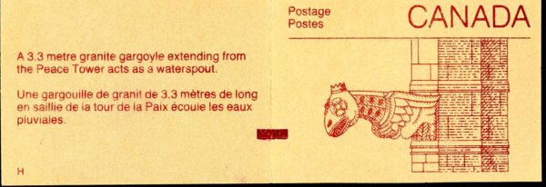 Canada Stamp Booklet - #BK100 (1989) 3 x 2¢ + 6¢ + 38¢ W/COUNTING MARK