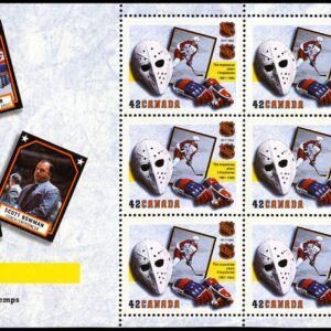 Canada Stamp #1445a - The Expansion Years (1967-1992) (1992) 9 x 42¢ Booklet pane of 9 stamps (#1445) (BK148) + 3 labels