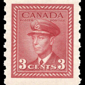 Canada Stamp #265 - King George VI (1942) 3¢