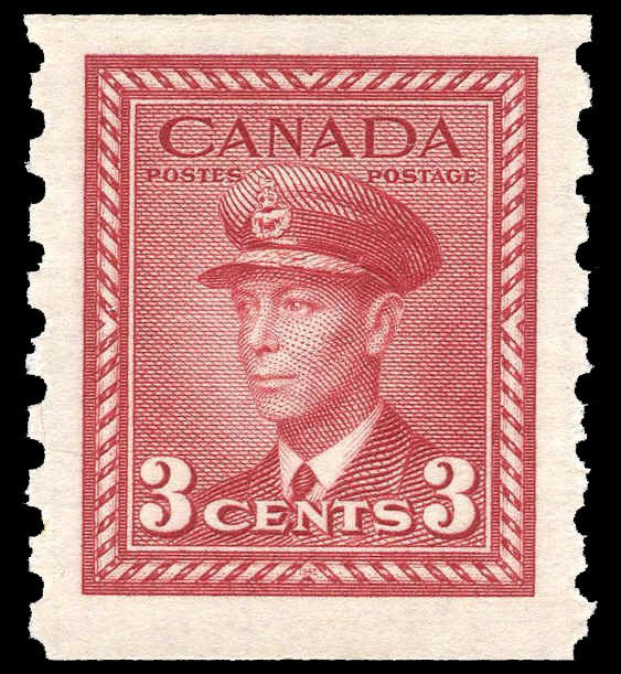 Canada Stamp #265 - King George VI (1942) 3¢