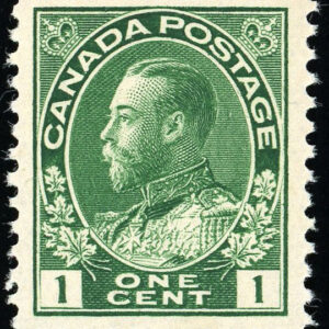 Canada Stamp #104 - King George V (1911) 1¢ F-NH