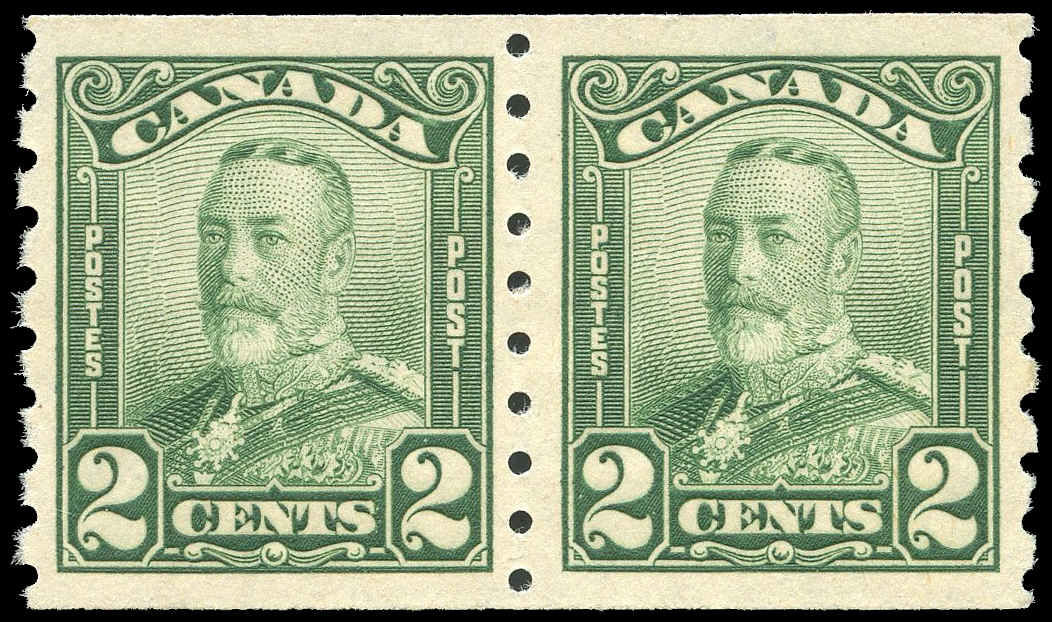 Canada Stamp #161- King George V (1929) 2 x 2¢  pair