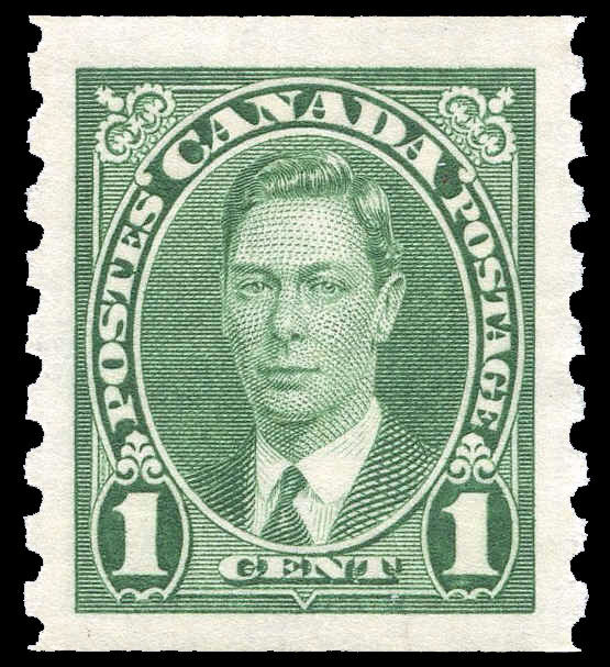 Canada Stamp #238 - King George VI (1937) 1¢