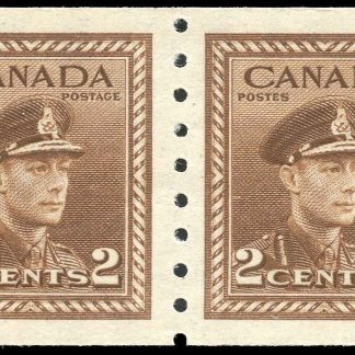 Canada Stamp #264pa - King George VI (1942) 2 x 2¢ Pair