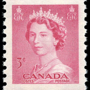 Canada Stamp #332 - Queen Elizabeth II (1953) 3¢