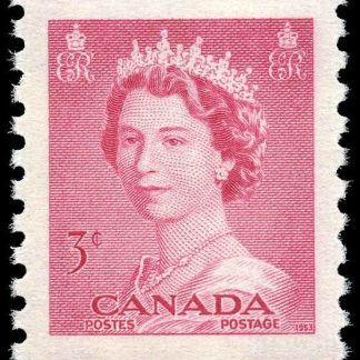 Canada Stamp #332 - Queen Elizabeth II (1953) 3¢