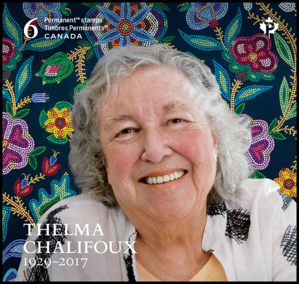 Canada Stamp #3384a - Thelma Chalifoux (2023) 6 x P (92¢) Booklet pane of 6 stamps