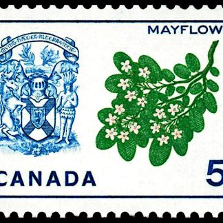 Canada Stamp #420i - Nova Scotia, Mayflower (1965) 5¢ F