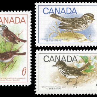 Canada Stamp #496-8 - Birds (1969) 1 x 6¢, 1 x 10¢, 1 x 25¢ Set of 3