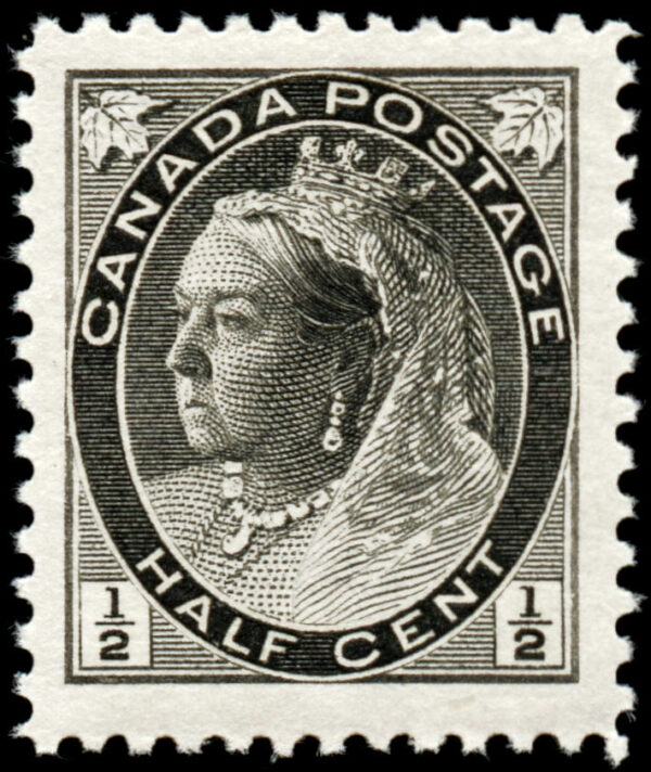 Canada Stamp #74 - Queen Victoria (1898) ½¢ -FVF-NH