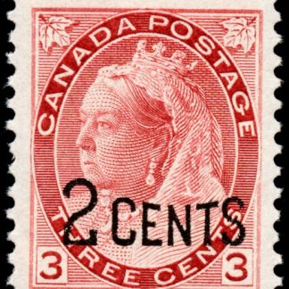 Canada Stamp #88 - Queen Victoria (1899) 2¢ on 3¢ 2¢ on 3¢ (no.78)