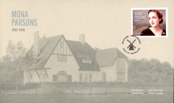 Canada Stamp #3409-FDC - Mona Parsons (2023) P (92¢) Official first day cover