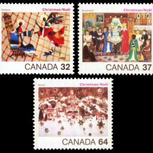 Canada Stamp #1040-42 - Christmas (1984) 1 x 32¢, 1 x 37¢, 1 x 64¢ Series of 3