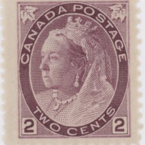 Canada Stamp #76 - Queen Victoria (1898) 2¢ FVF-MH