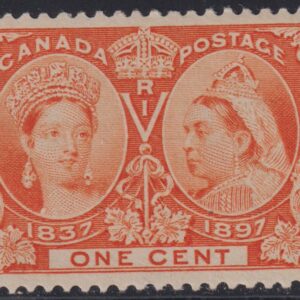 Canada Stamp #51 - Queen Victoria Jubilee (1897) 1¢ VF-MH