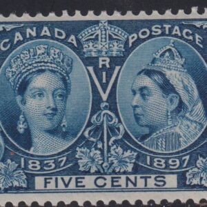 Canada Stamp #54 - Queen Victoria Jubilee (1897) 5¢ - (VF-MH)