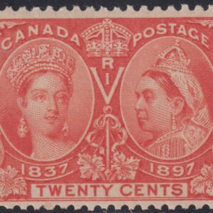 Canada Stamp #59 - Queen Victoria Jubilee (1897) 20¢ VF-MLH