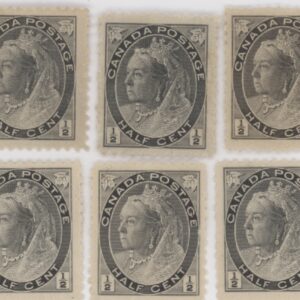 Canada Stamp #74 - Queen Victoria (1898) ½¢ -VF-MH