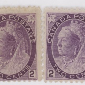 Canada Stamp #76i - Queen Victoria (1898) 2¢ F-MH